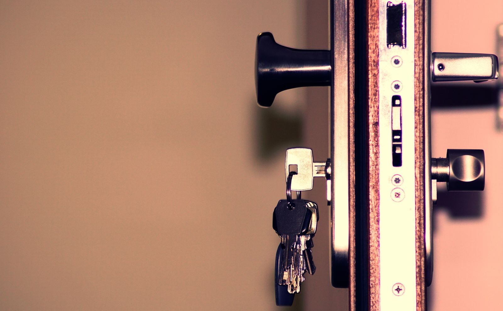 Door lock with keys