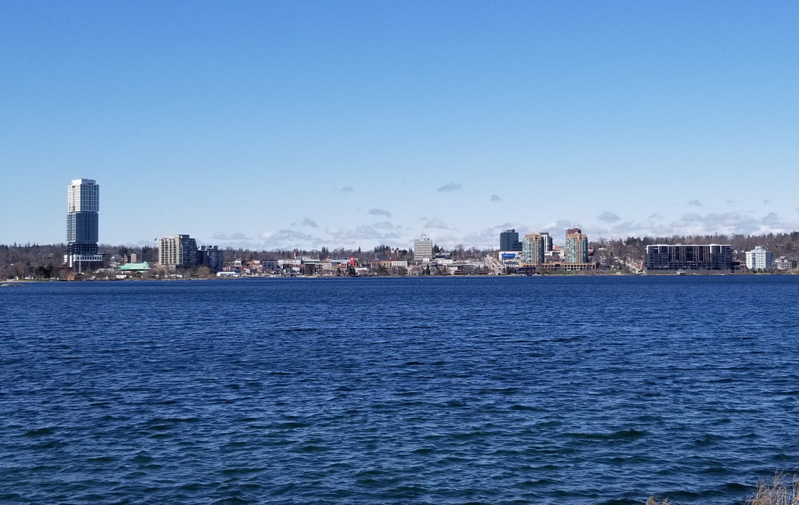 Barrie, Ontario skyline over Kempenfelt Bay